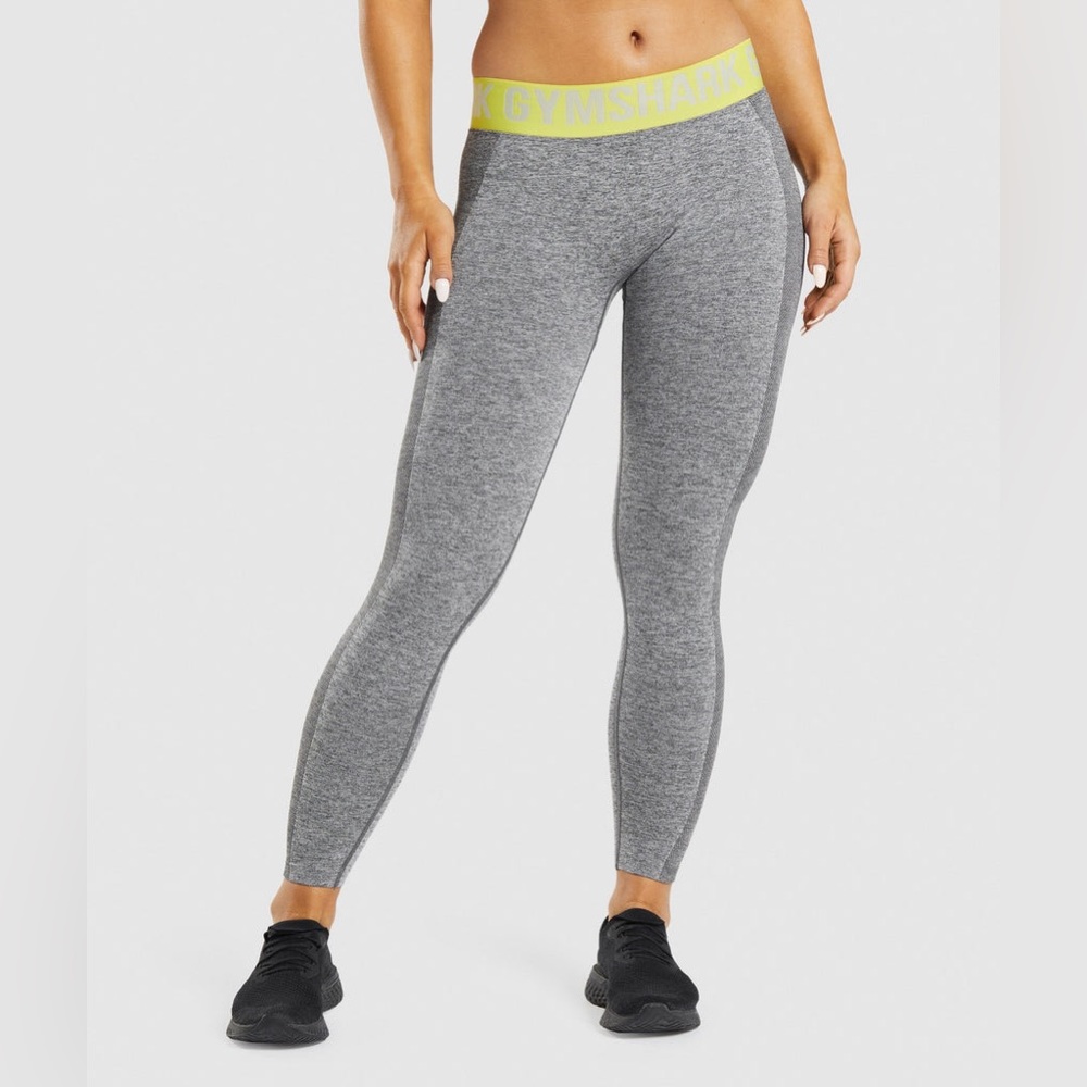 Yellow glitch Gymshark leggings